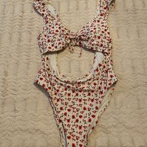 Xhilaration One Piece Flower Swimsuit